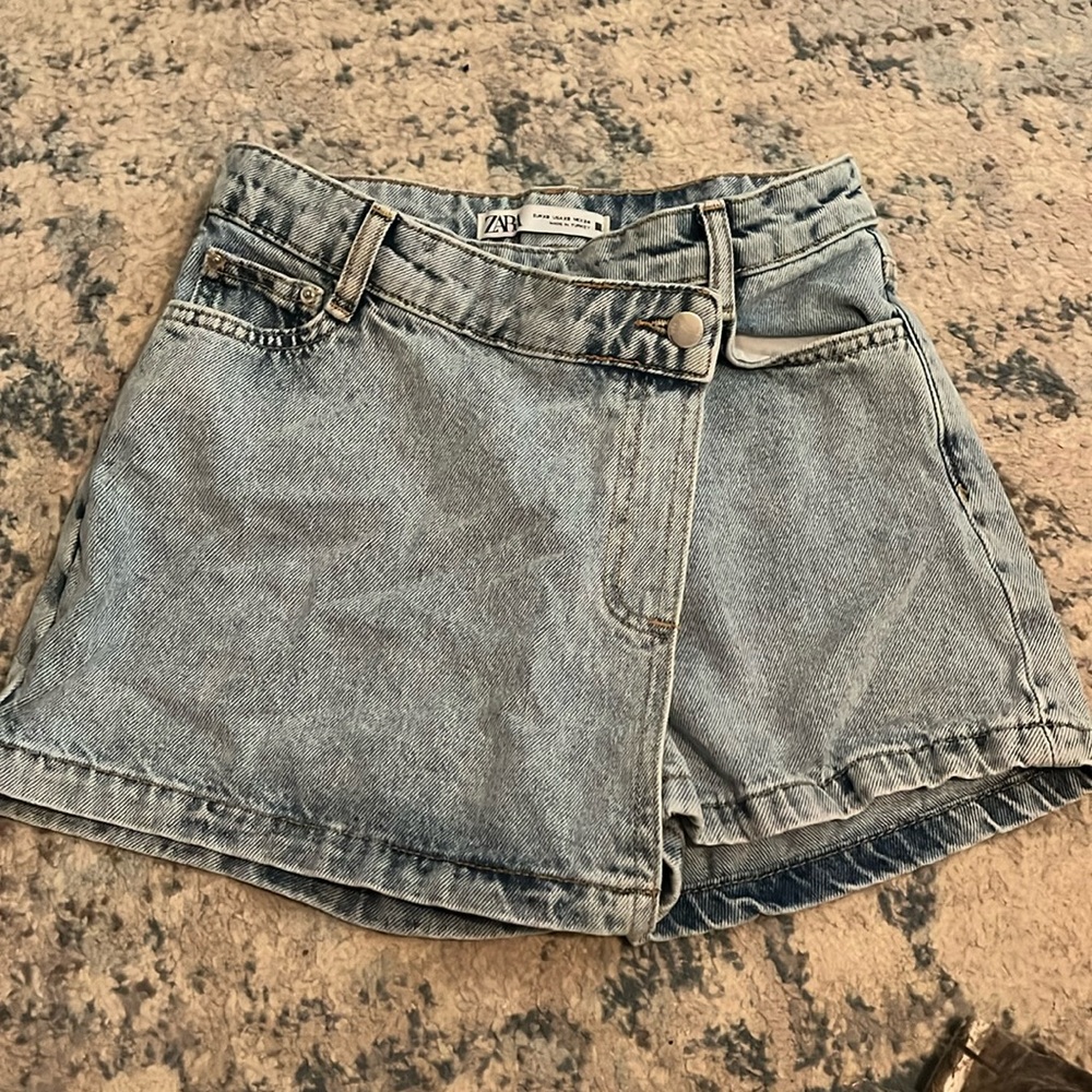 Zara wrap denim skort